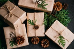 Brown paper Christmas wrapping paper